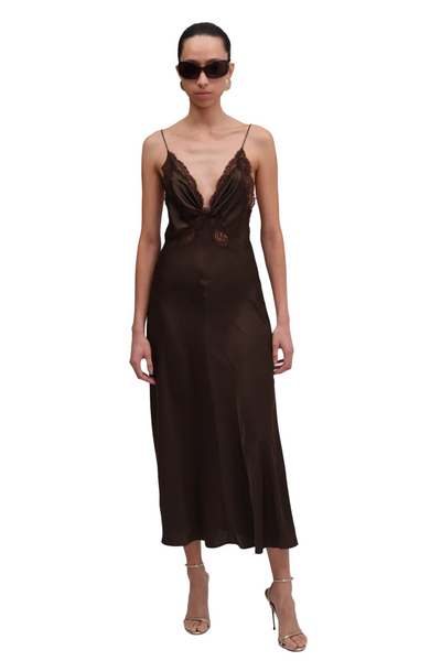 Ronny Kobo Candy Dress in Dark Chocolate