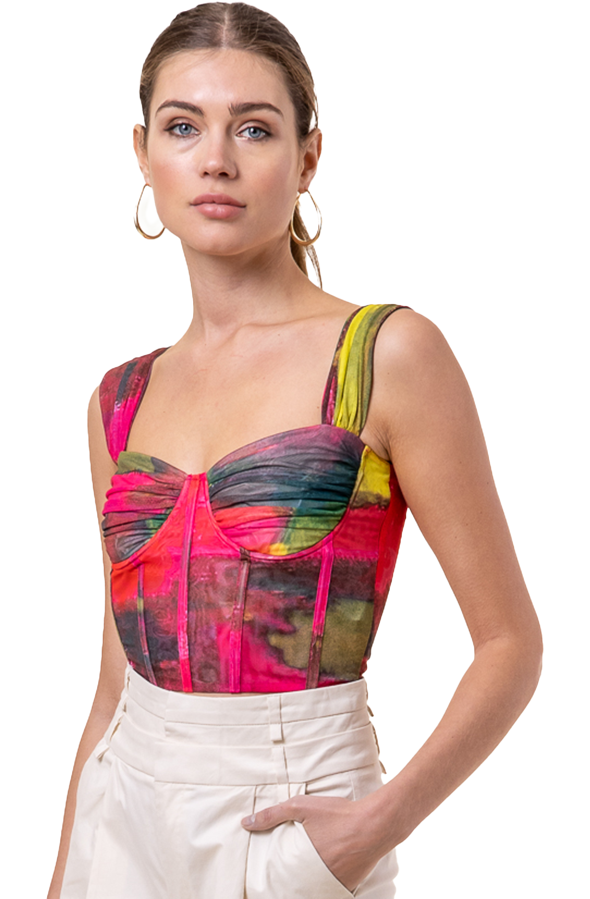 line and dot: Miley Bustier Top