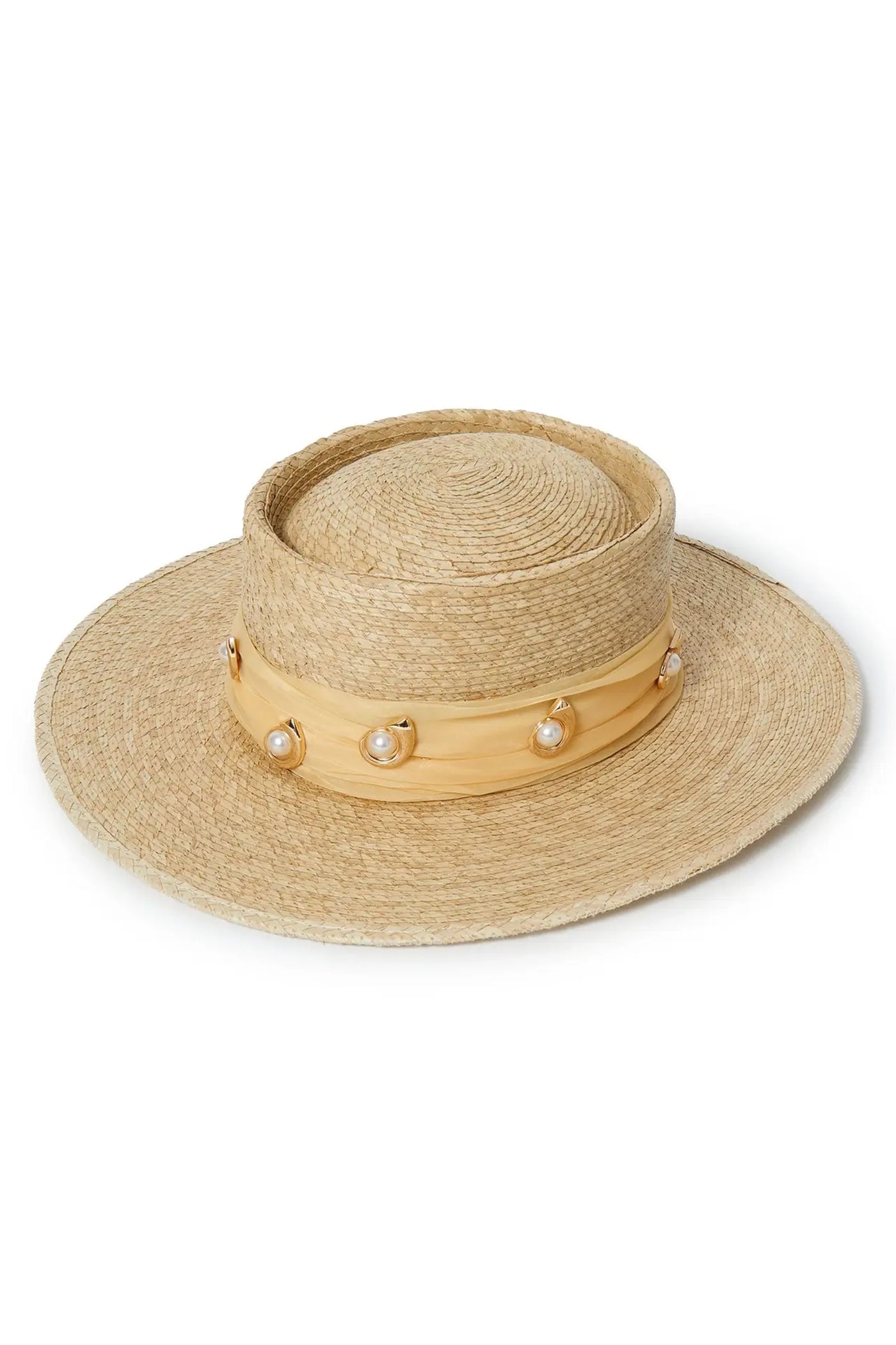 Lele Sadoughi Natural Michelle Déco Swirl Straw Hat