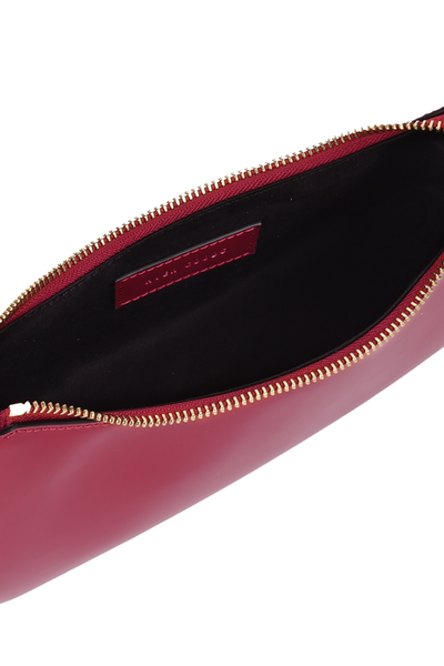 HYER GOODS: LUXE MINI SHOULDER BAG GLAZED RED LEATHER