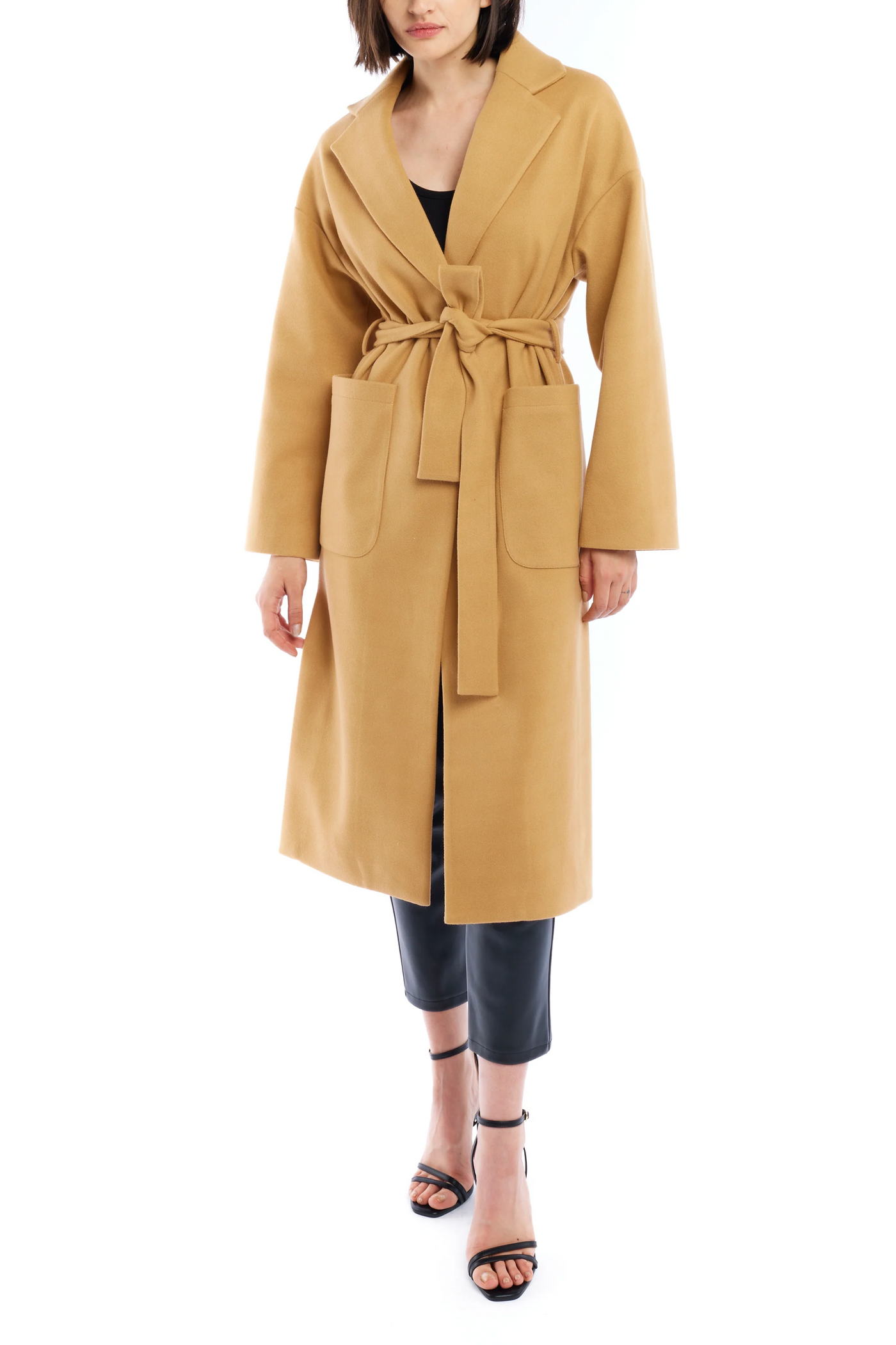 LBLC the Label:  Marie Tie Front Midi Length Trench Jacket