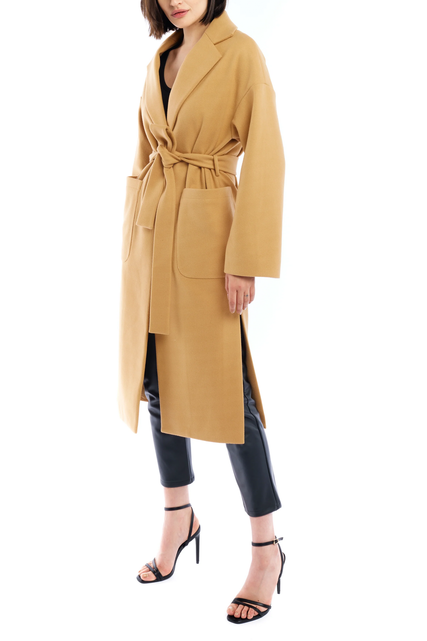 LBLC the Label:  Marie Tie Front Midi Length Trench Jacket