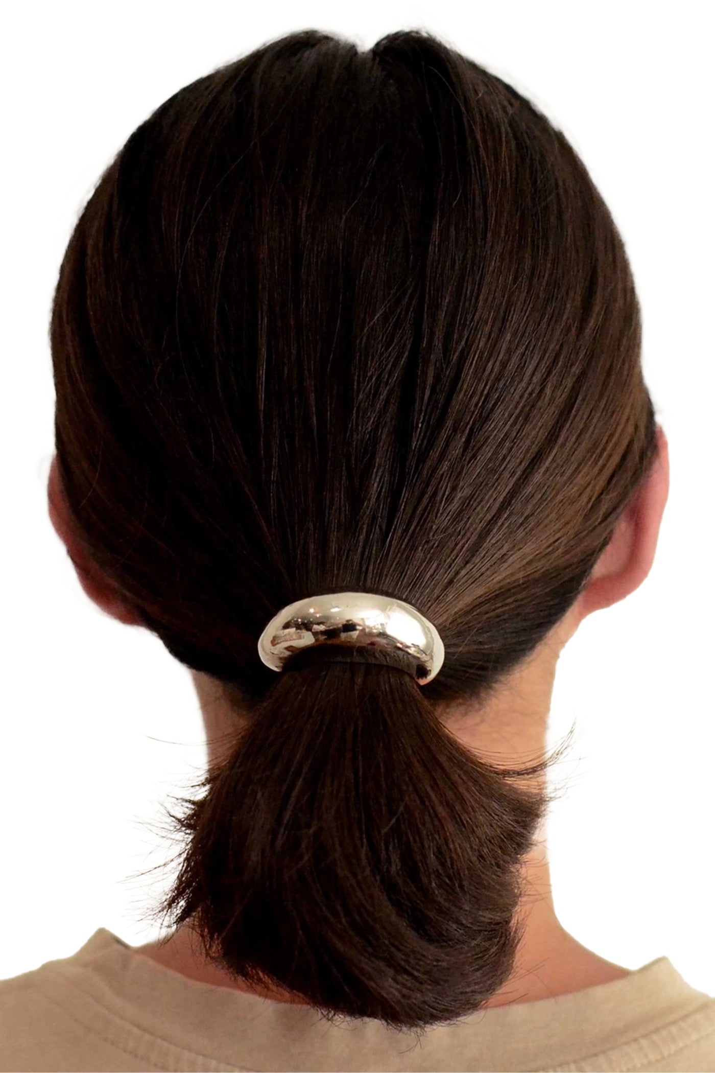 nar'sha Narrow Crescent Metal Ponytail Hair Tie Jewelry