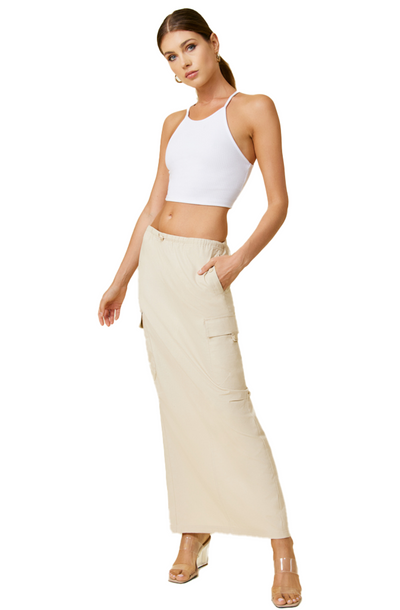 line and dot: Piper Cargo Maxi Skirt