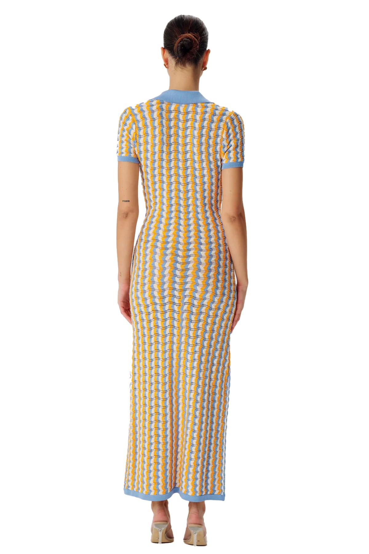 RONNY KOBO QUINLAN MAXI KNIT DRESS WITH SHORT SLEEVE AND BUTTON FRONT RONNY KOBO QUINLAN MAXI KNIT DRESS WITH SHORT SLEEVE AND BUTTON FRONT
