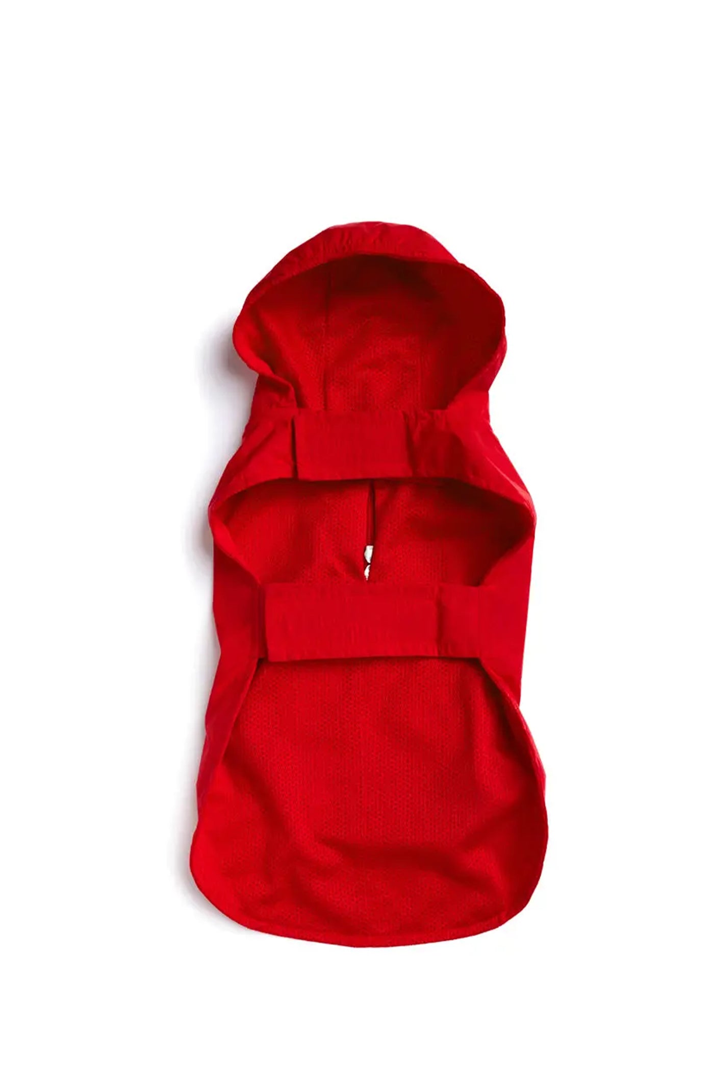 fabdog Red Pet Raincoat Poncho with Hood