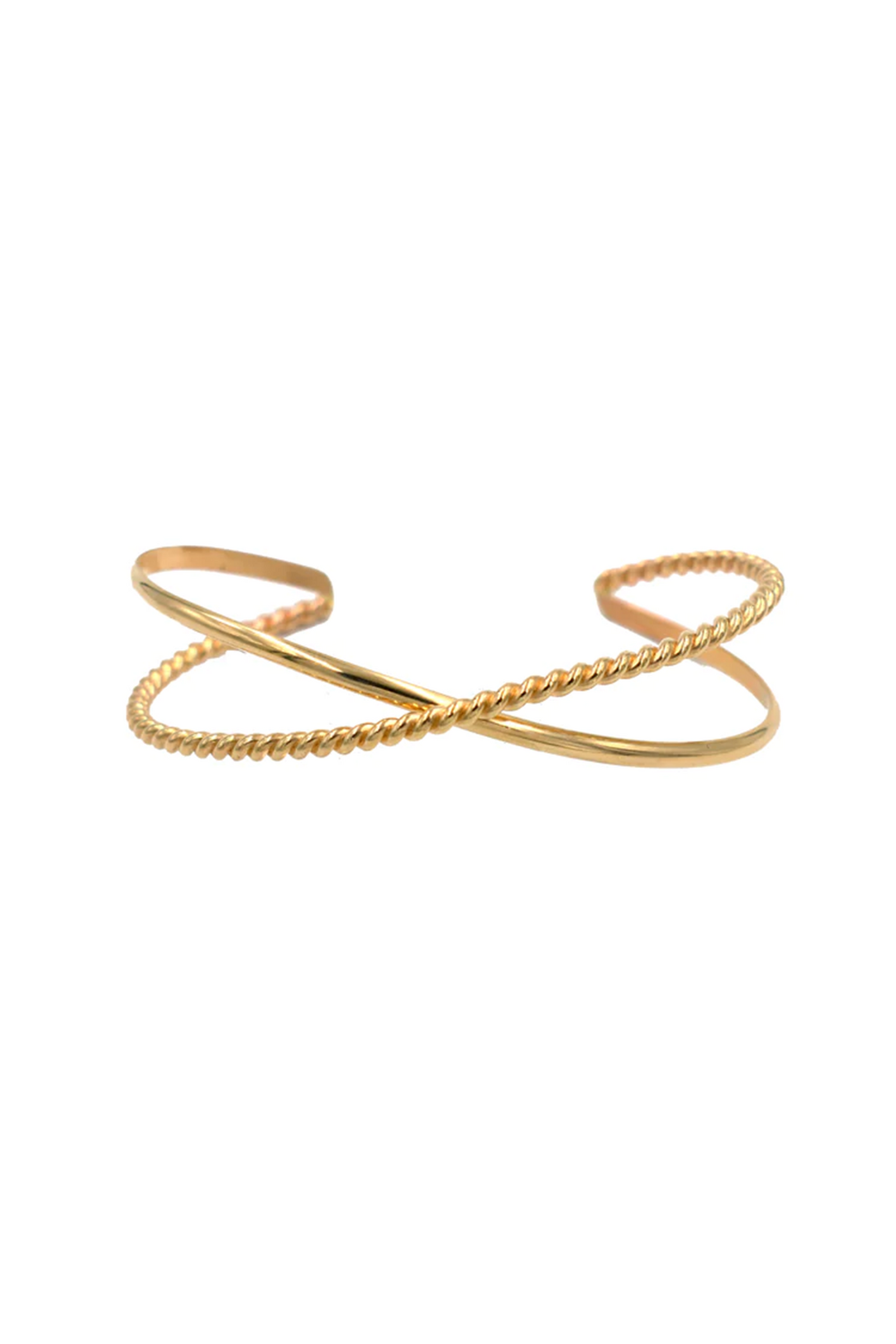 Paradigm Designs: Gold Filled Rope X Cuff