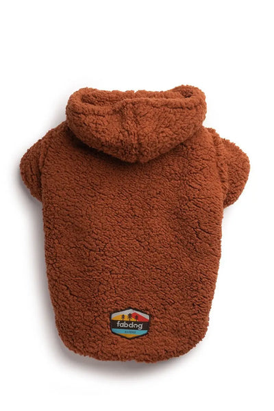 fabdog Rust Sherpa Dog Hoodie