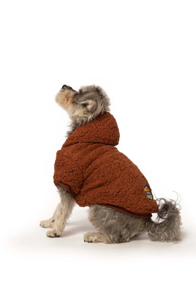 fabdog Rust Sherpa Dog Hoodie