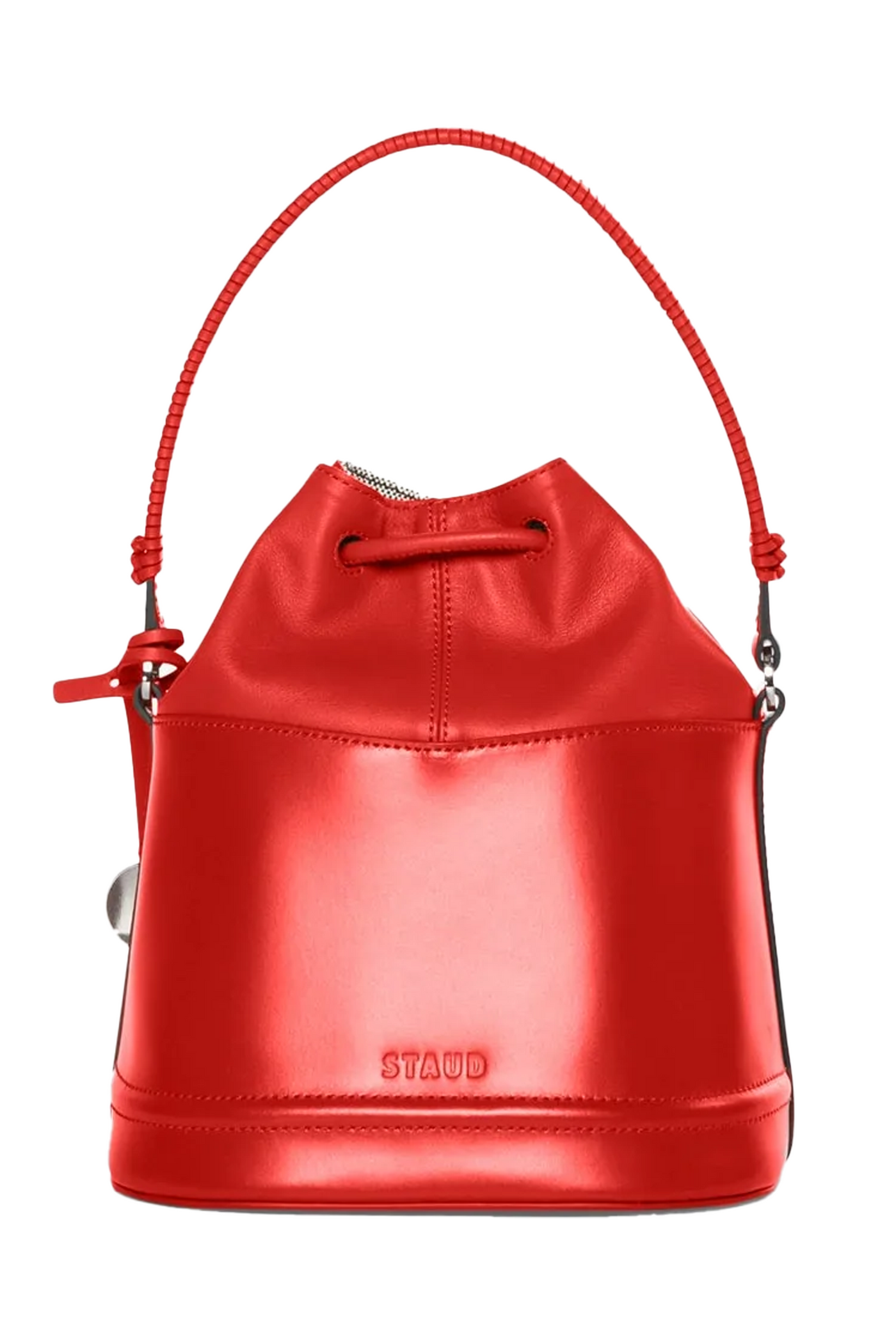 STAUD AGNES BUCKET BAG TOMATO