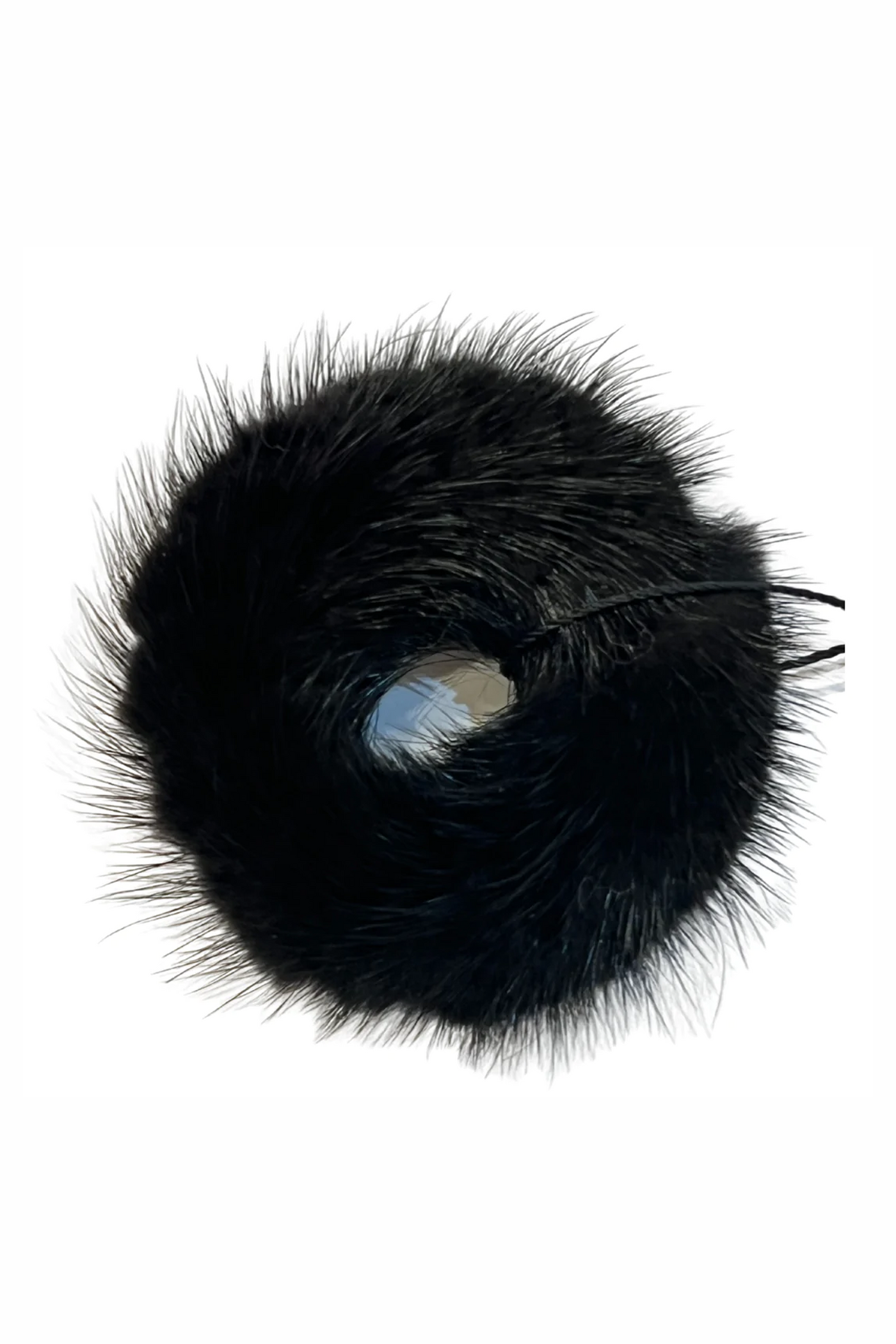 genuine mink fur scrunchies