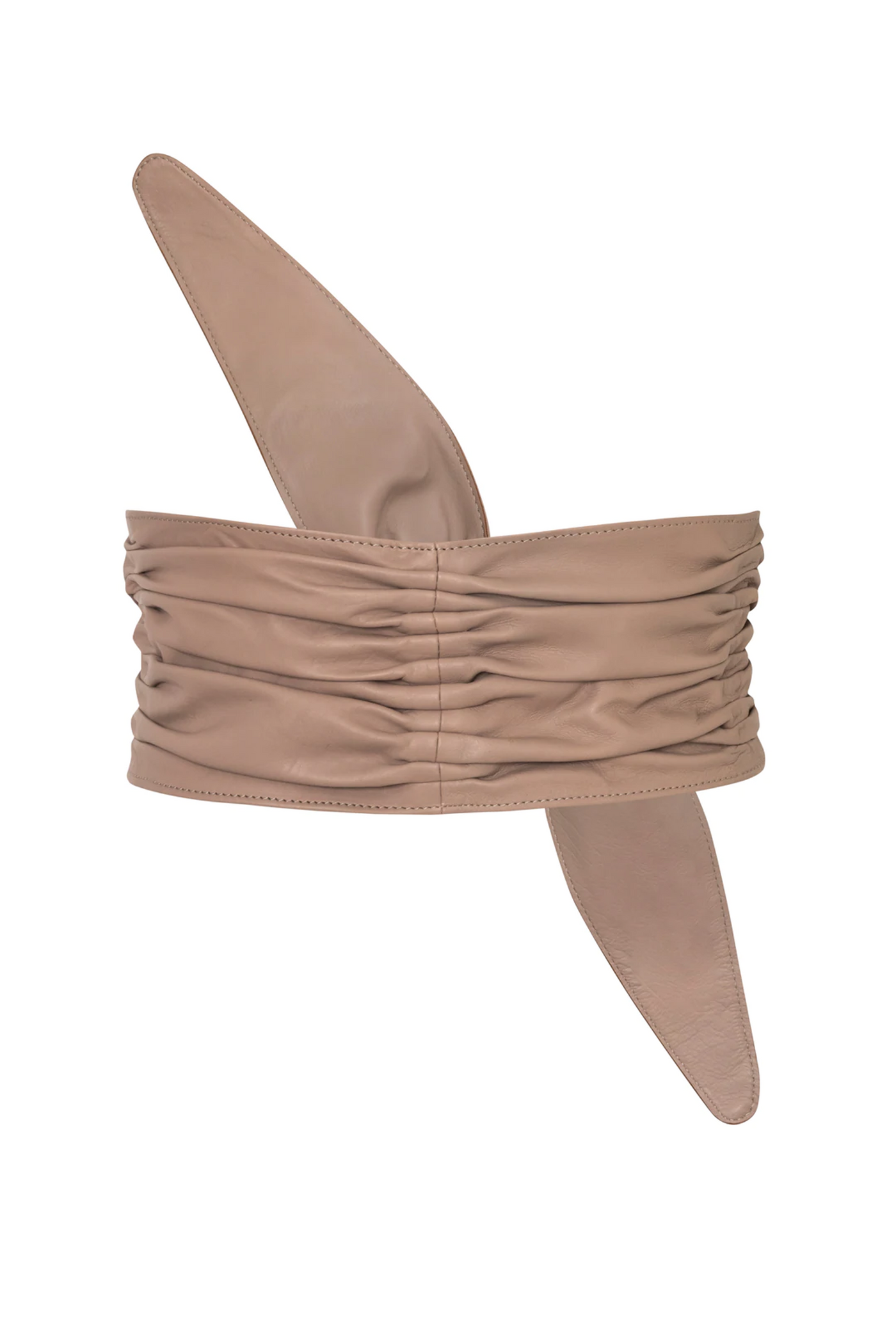 carlota: calfskin leather bralette belt