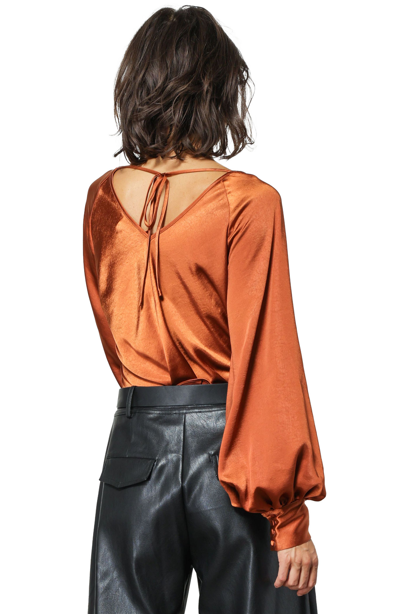 line and dot: emma cowl neck blouse