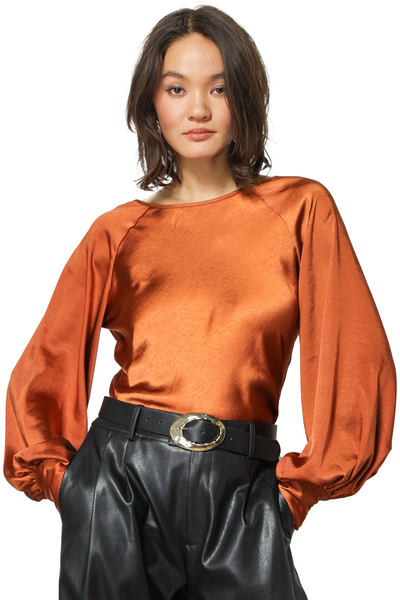 line and dot: emma cowl neck blouse
