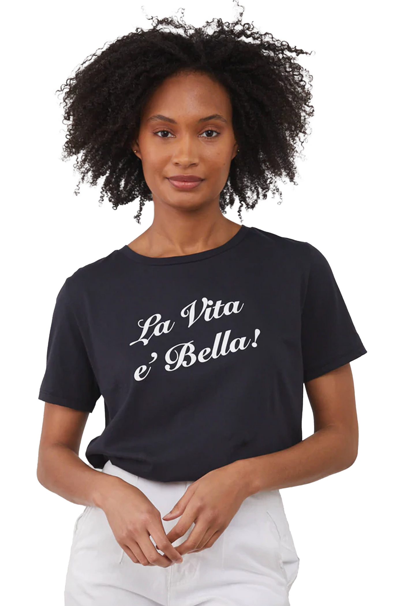 south parade lola short sleeve t-shirt: la vita e bella