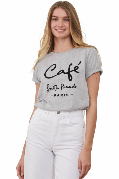 south parade lola short sleeve t-shirt: cafe south parade