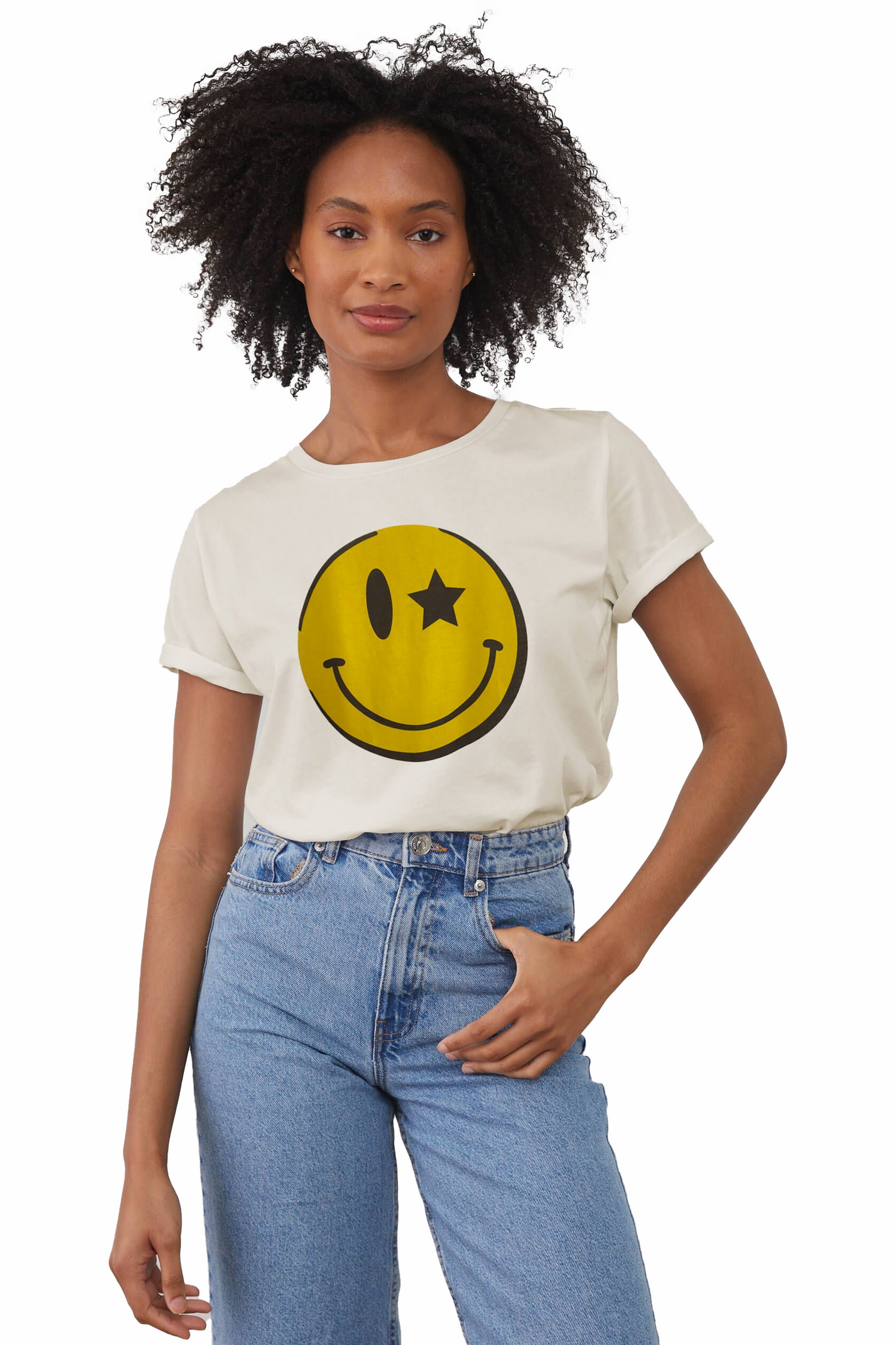south parade lola short sleeve t-shirt: smiley
