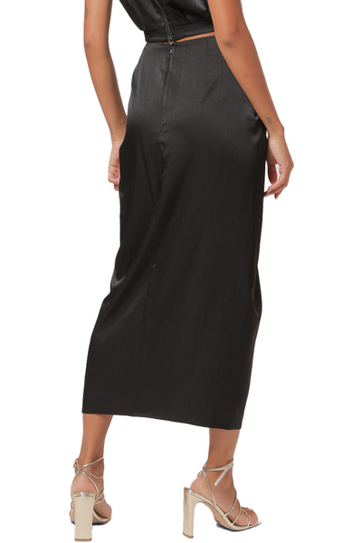line & dot: Selma Midi Skirt with front slit